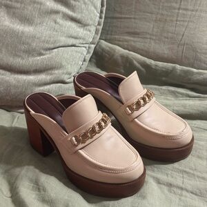 Franco Sarto Cream Katra Loafer Clog